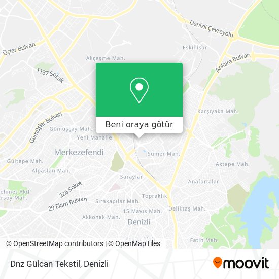 Dnz Gülcan Tekstil harita