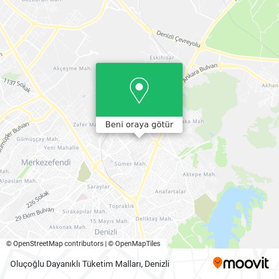 Oluçoğlu Dayanıklı Tüketim Malları harita