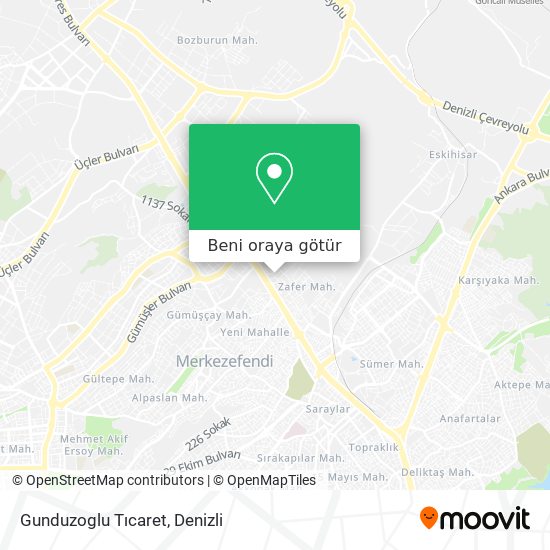 Gunduzoglu Tıcaret harita