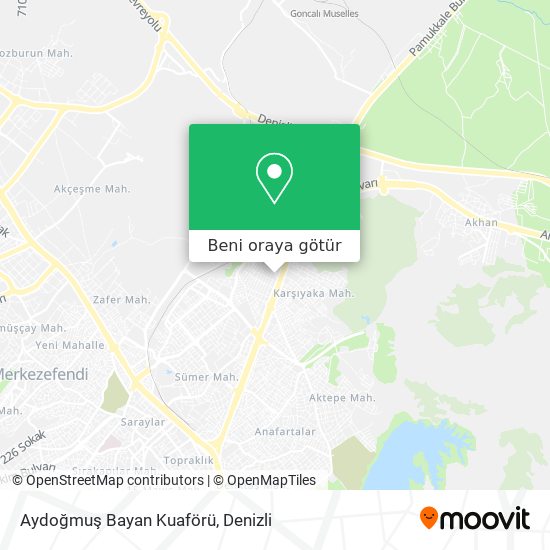 Aydoğmuş Bayan Kuaförü harita