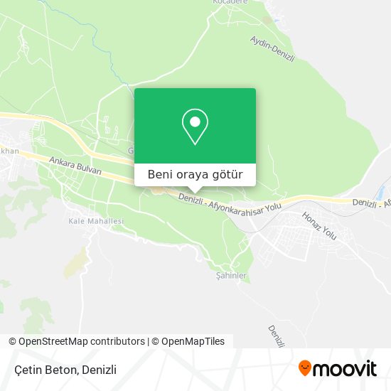 Çetin Beton harita