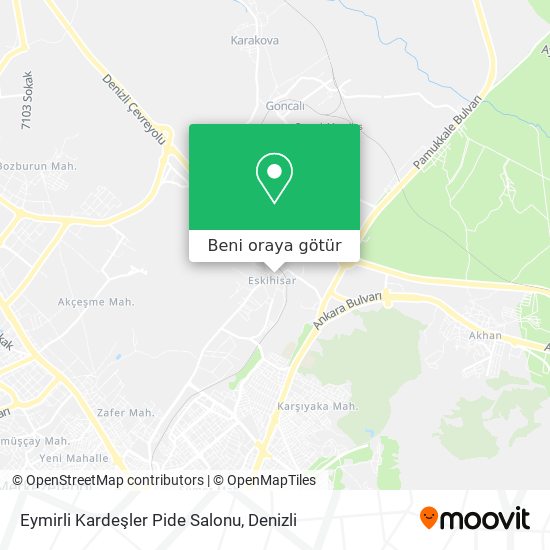 Eymirli Kardeşler Pide Salonu harita