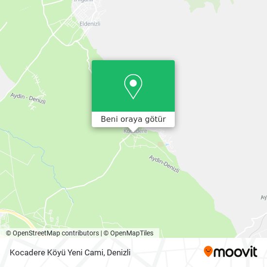 Kocadere Köyü Yeni Cami harita