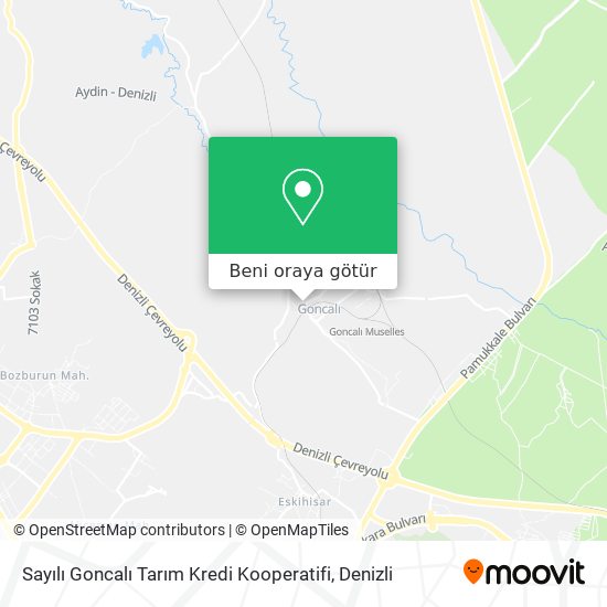 Sayılı Goncalı Tarım Kredi Kooperatifi harita