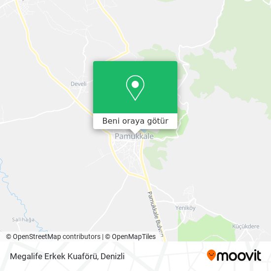 Megalife Erkek Kuaförü harita