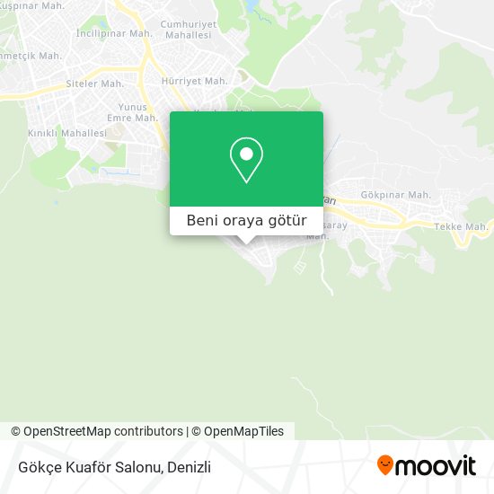 Gökçe Kuaför Salonu harita