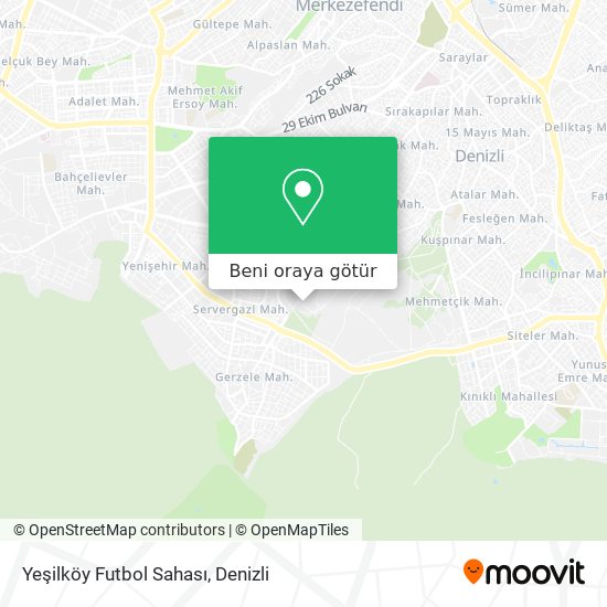 Yeşilköy Futbol Sahası harita