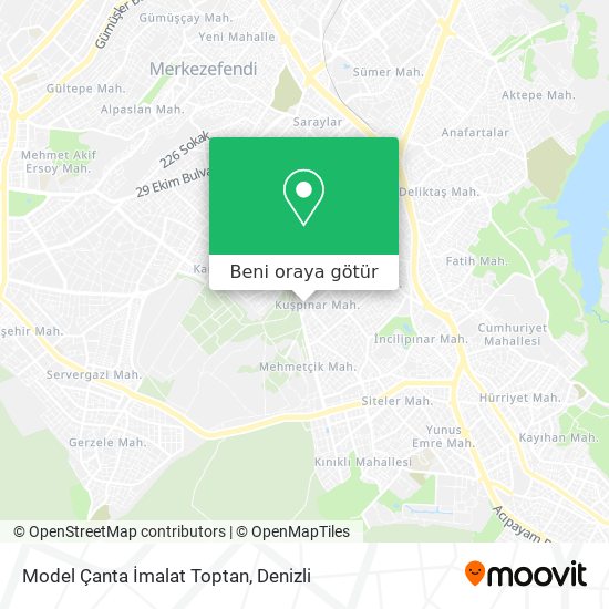 Model Çanta İmalat Toptan harita