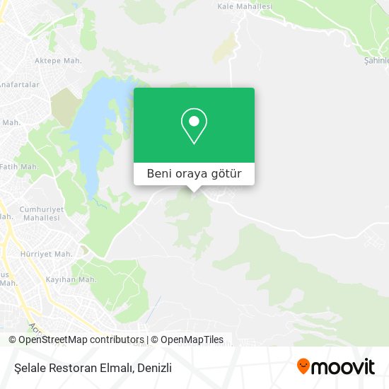 Şelale Restoran Elmalı harita