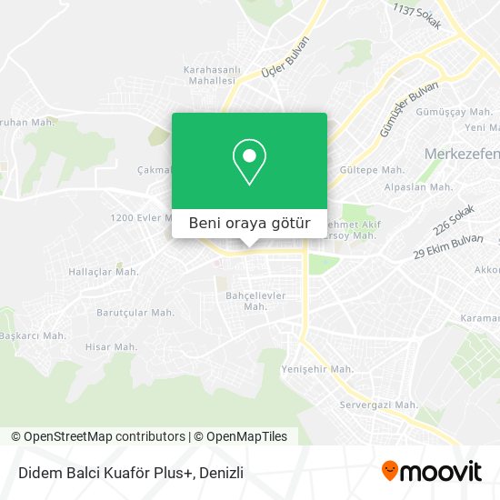 Didem Balci Kuaför Plus+ harita