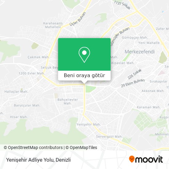 Yenişehir Adliye Yolu harita