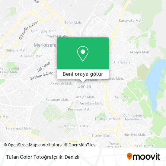 Tufan Color Fotoğrafçılık harita