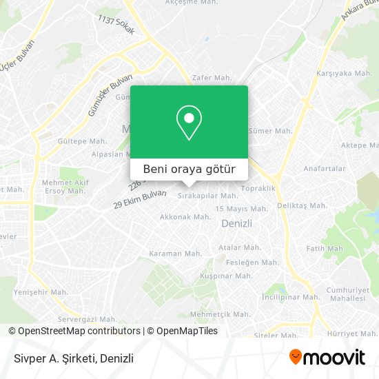 Sivper A. Şirketi harita