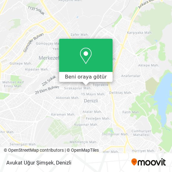 Avukat Uğur Şimşek harita