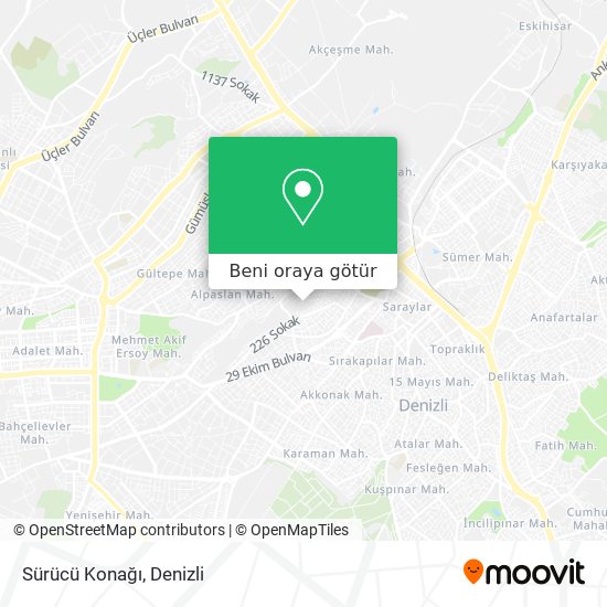 Sürücü Konağı harita