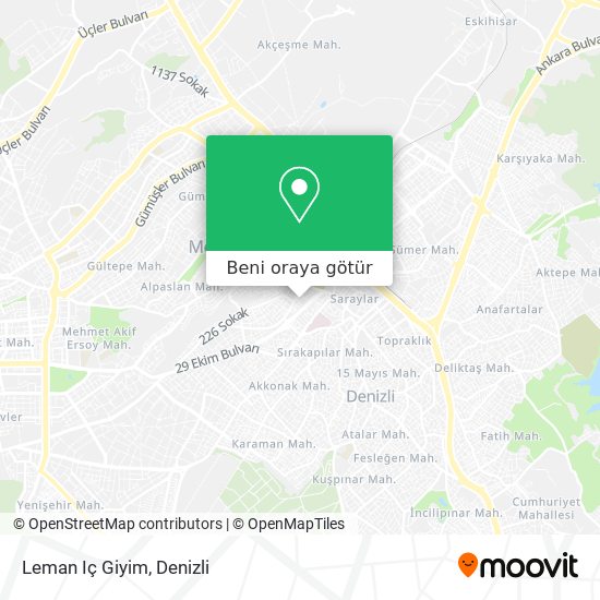 Leman Iç Giyim harita