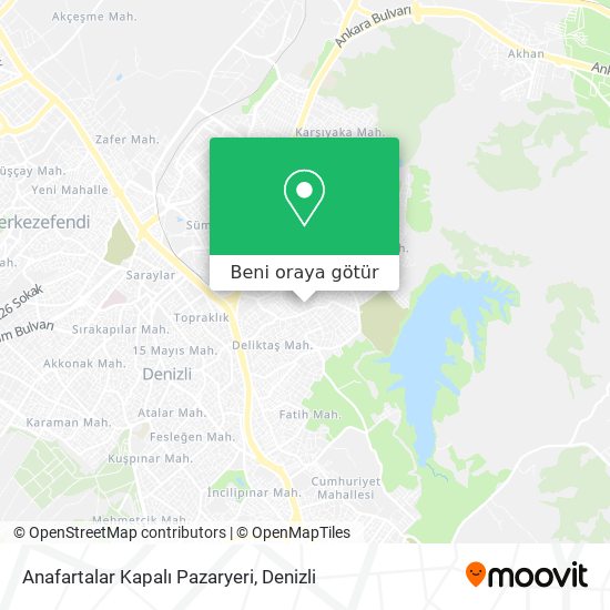 Anafartalar Kapalı Pazaryeri harita