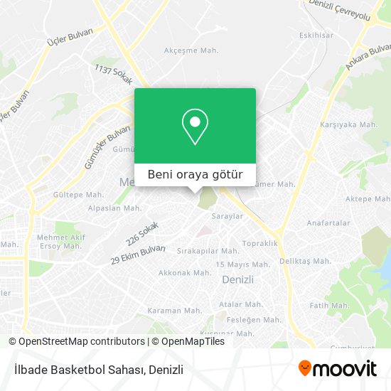 İlbade Basketbol Sahası harita