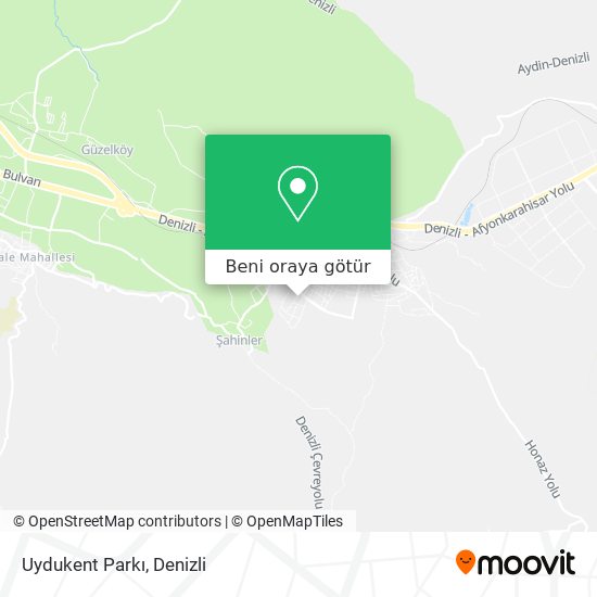 Uydukent Parkı harita