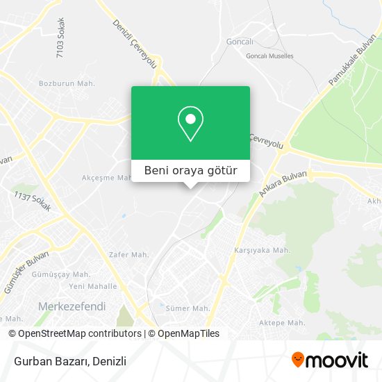 Gurban Bazarı harita