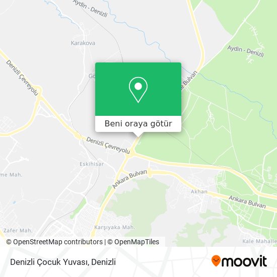 Denizli Çocuk Yuvası harita