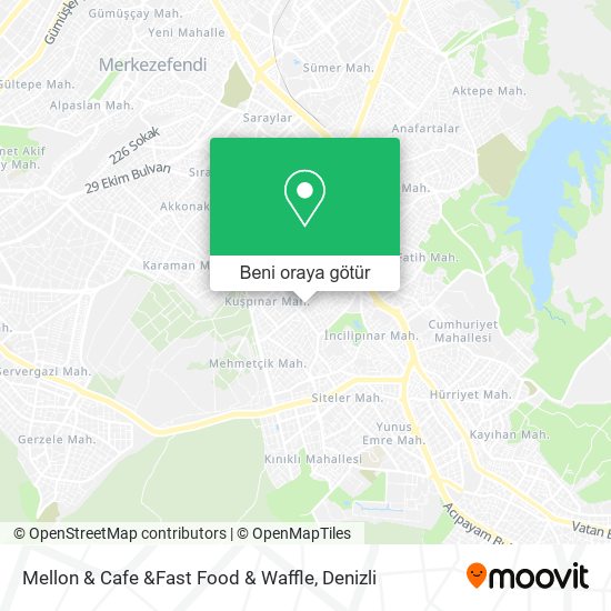 Mellon & Cafe &Fast Food & Waffle harita