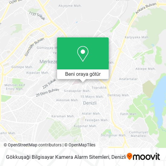 Gökkuşaği Bilgisayar Kamera Alarm Sitemleri harita