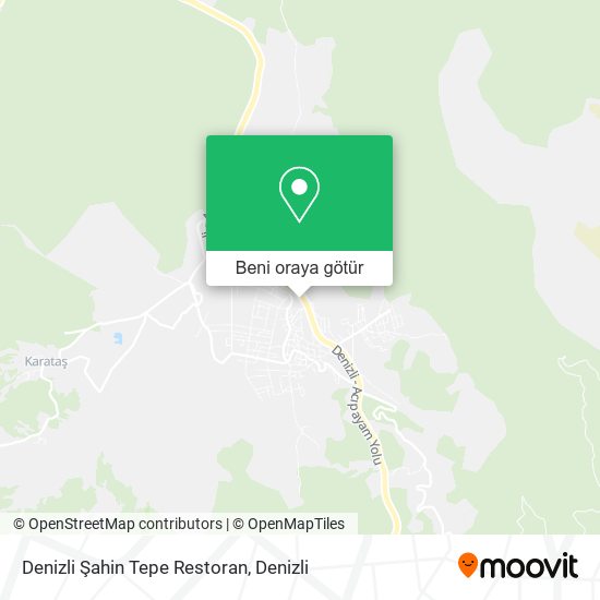 Denizli Şahin Tepe Restoran harita