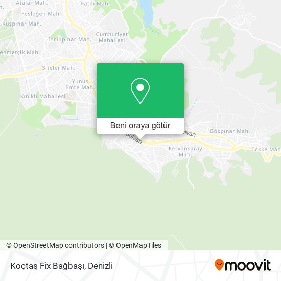 Koçtaş Fix Bağbaşı harita