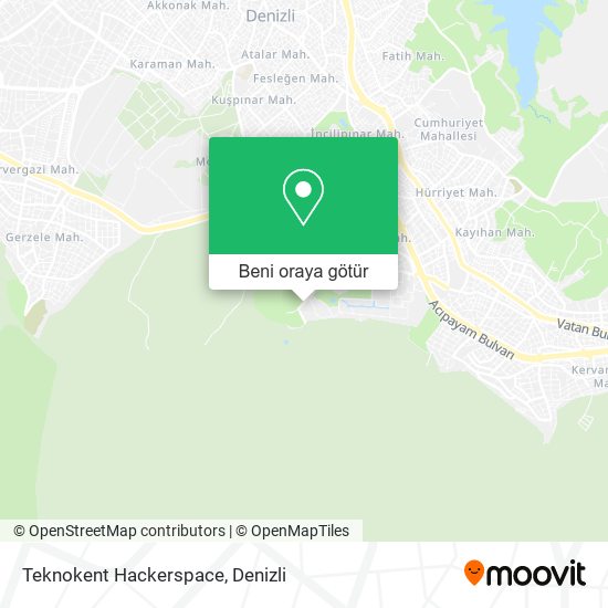 Teknokent Hackerspace harita