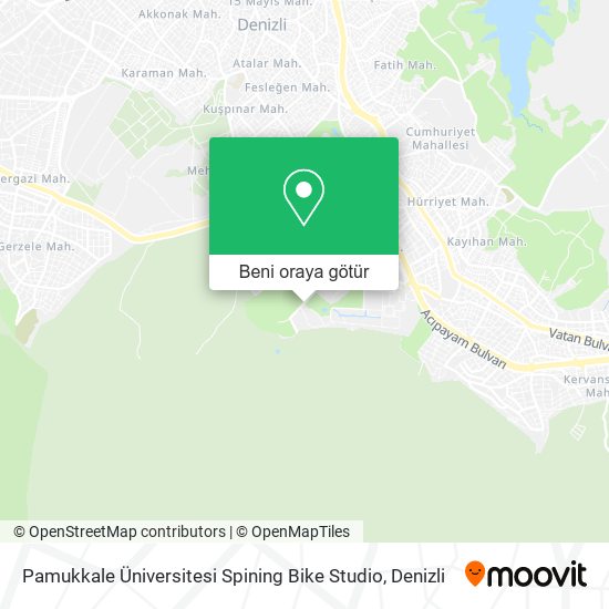 Pamukkale Üniversitesi Spining Bike Studio harita