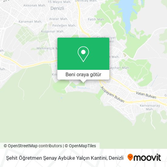 Şehit Öğretmen Şenay Aybüke Yalçın Kantini harita