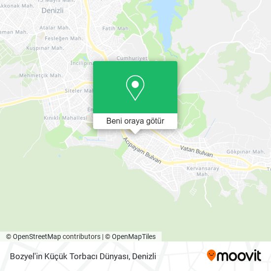 Bozyel'in Küçük Torbacı Dünyası harita