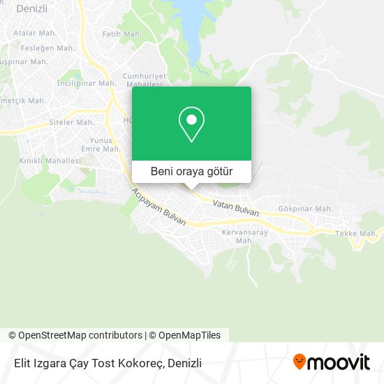 Elit Izgara Çay Tost Kokoreç harita
