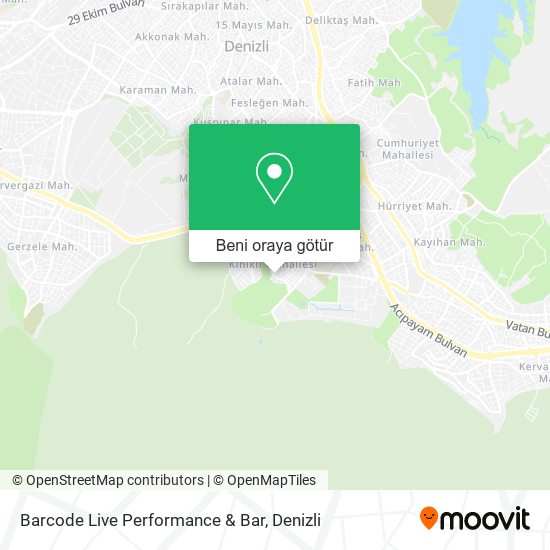 Barcode Live Performance & Bar harita
