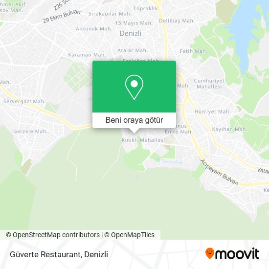 Güverte Restaurant harita
