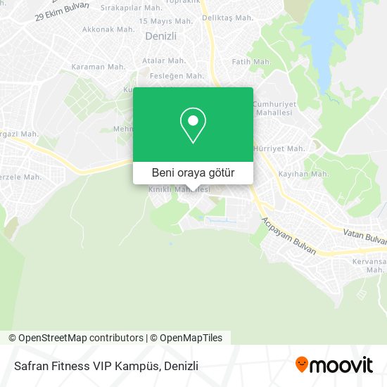 Safran Fitness VIP Kampüs harita