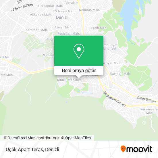 Uçak Apart Teras harita