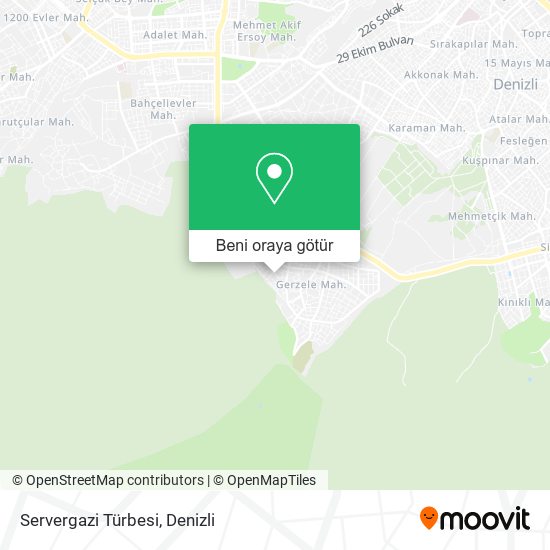 Servergazi Türbesi harita