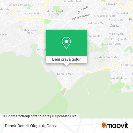 Denok Denizli Okçuluk harita