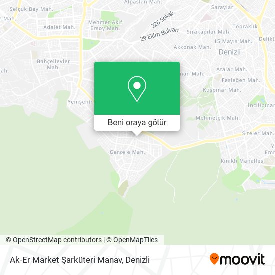 Ak-Er Market Şarküteri Manav harita