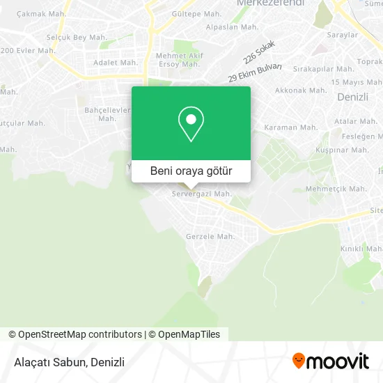 Alaçatı Sabun harita