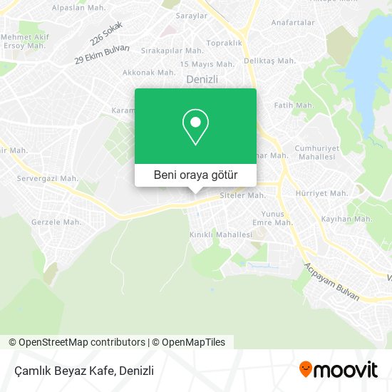 Çamlık Beyaz Kafe harita