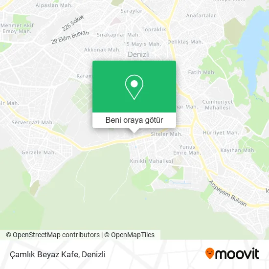 Çamlık Beyaz Kafe harita
