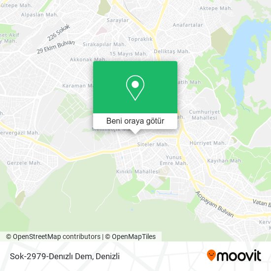 Sok-2979-Denızlı Dem harita