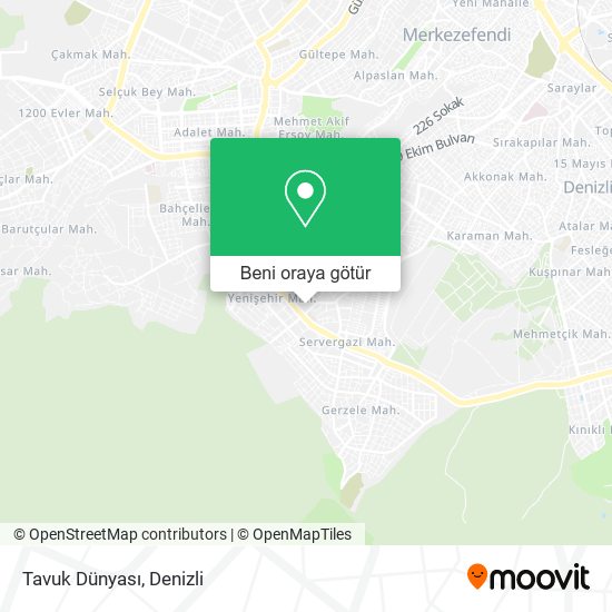 Tavuk Dünyası harita