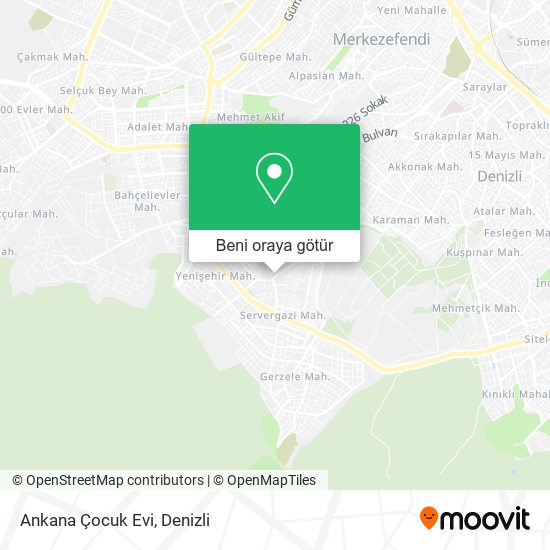 Ankana Çocuk Evi harita