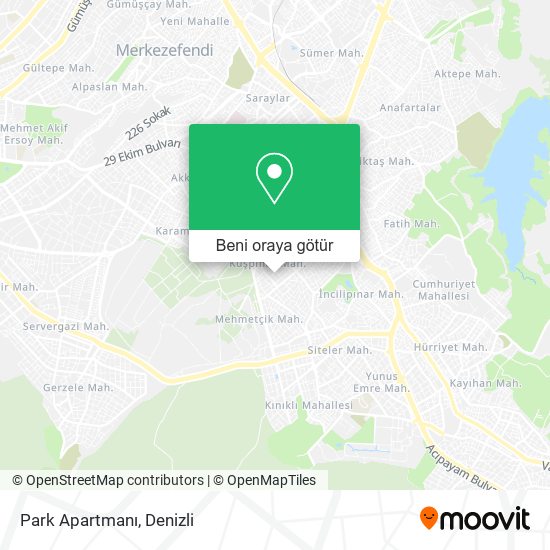 Park Apartmanı harita