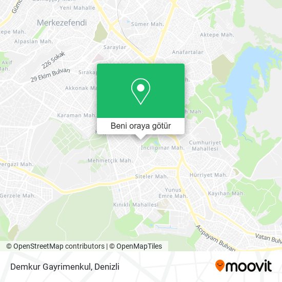 Demkur Gayrimenkul harita