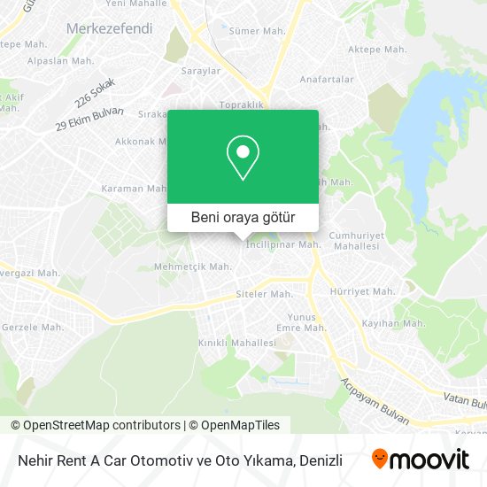 Nehir Rent A Car Otomotiv ve Oto Yıkama harita